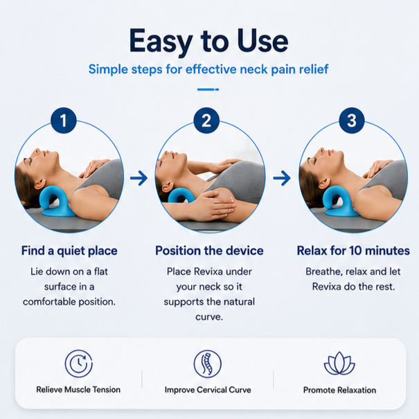 Revixa™ Cervical Neck Support & Traction Pillow