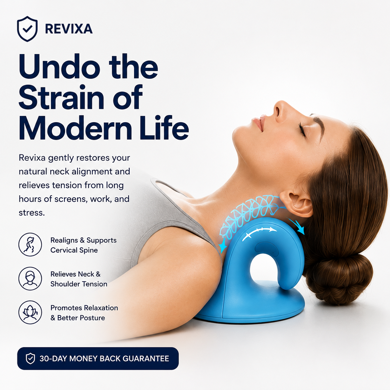 Revixa™ Cervical Neck Support & Traction Pillow